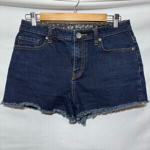 Victoria Secret Womens VS High Waisted Denim Shorts Dark Wash Denim Summer 4